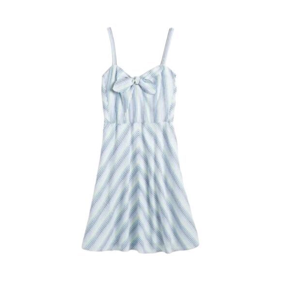 Draper James Seersucker Sleeveless Brystol Retro Summer Striped Dress Womens 4 - Picture 3 of 13